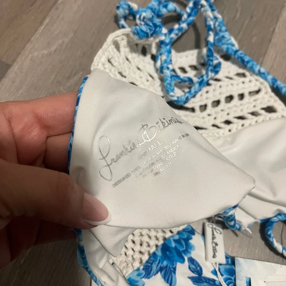 Frankie’s Bikinis Mimi Top Size XS and Malia Bottoms Size Small